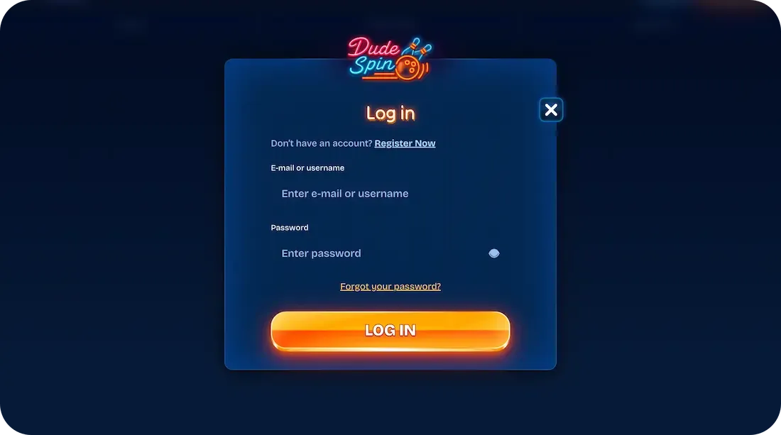dudespin casino login